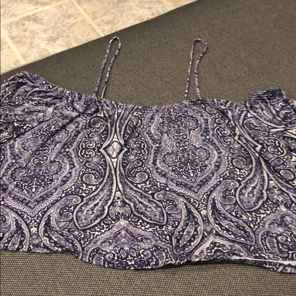off the shoulder cropped tank top